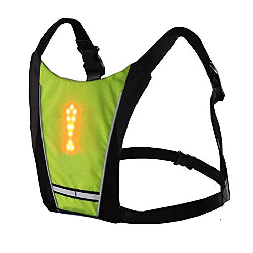 Gilet de sécurité léger à LED avec télécommande pour cyclisme - 2