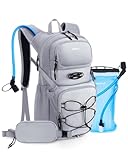 ECOHUB Hydration Backpack for Men Women, 20L Lightweight Hiking Daypack Cycling Backpack with 2L Water Bladder, Insulated Hydration Pack with Waist Pack