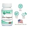 Peak Pure & Natural Peak Liver Support Milk Thistle Based Liver Support Supplement | Liver Cleanse and Detox | 90 Capsules