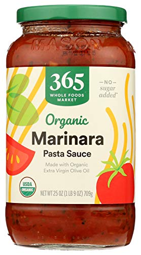 365 by Whole Foods Market, Sauce Marinara Organic, 25 Ounce