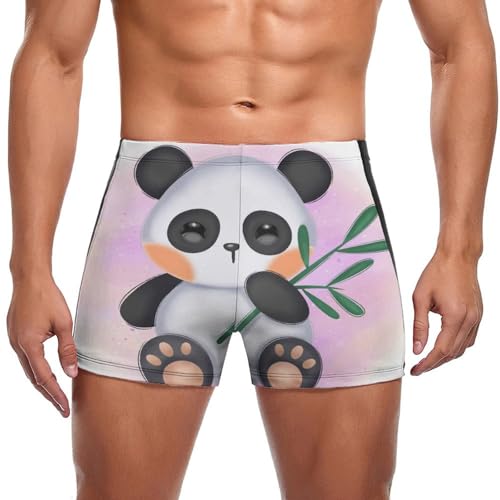 Maillot de bain panda pour homme : boxer et slip de bain confort