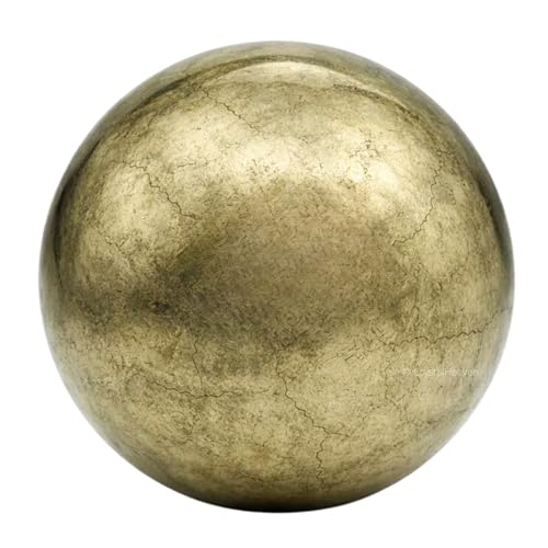 Image of Certified Crystal Pyrite Ball for Meditation - Premium Crystal Vastu Items for Home and Feng Shui Items for Good Luck - Ideal for Pooja Supplies and Spiritual Practices (2 inch Inch)