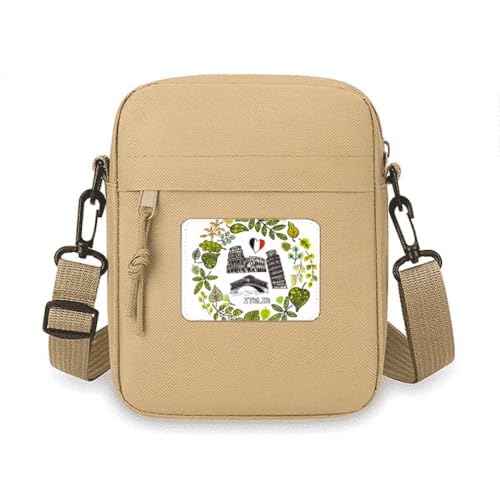 Sac à bandoulière pour téléphone portable anti-chute mini pochette élégante Italie Rialto