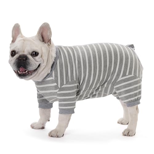 Dog Surgery Recovery Suits, Puppy After Surgery Onesie for Female Dogs, Post Surgical Recovery Onesies French Bulldogs, Small Dogs Pajamas Long Sleeve for Shedding Skin Disease