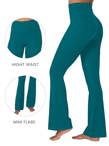 Mini leggings évasés à taille haute extensible Sunzel vert forêt taille S