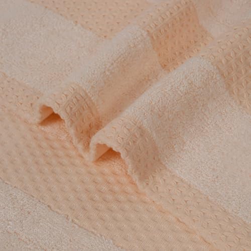 Image of NAKSH Bamboo Towels for Bath Large Size 550 GSM, Beige | Super Absorbent | Soft, Fluffy & Fade Resistant Color | Luxurious & Stylish | Machine Wash