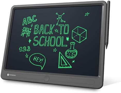 Portronics Ruffpad 15 Re-Writable LCD Screen 38.1cm (15-inch) Writing Pad for Drawing, Playing, Handwriting Gifts for Kids & Adults