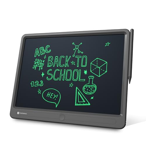 Portronics Ruffpad 15 Re-Writable LCD Screen 38.1cm (15-inch) Writing Pad for Drawing, Playing, Handwriting Gifts for Kids & Adults