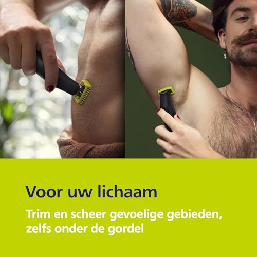 Philips OneBlade Pro 360 baardtrimmer scheerapparaat bodygroomer met 3 mesjes, 20-lengte kam, nat & droog gebruik - Afbeelding 4