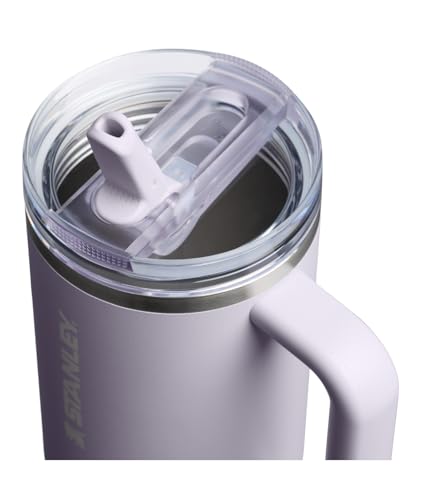 Image of STANLEY Quencher ProTour Flip Straw Tumbler with Leakproof Lid 40 oz | Built-In Straw & Handle | Cupholder Compatible for Travel | Insulated Stainless Steel Cup | BPA-Free | Purple Dust