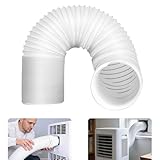 NUTKIT Manguera de Escape para Aire Acondicionado Portátil 2m Ø 150mm, Manguera de Ventilación Extensible, para Aire Acondicionado Móvil, Secadora, Deshumidificador y Campana Extractora