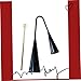 Milisten Agogo Bell Musical Instrument for Traditional Two Tone Percussion with Wooden Stick Portable Durable Design for Early Education for Samba Latin Music