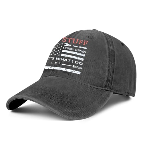 Image of I Fix Stuff and I Know Things Hat Baseball Cap for Men Who Have Everything Birthday Gifts for Men Dad Fathers Day