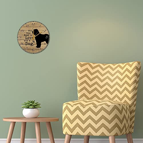Horloge ronde bois style vintage pour cuisine rustique et salon