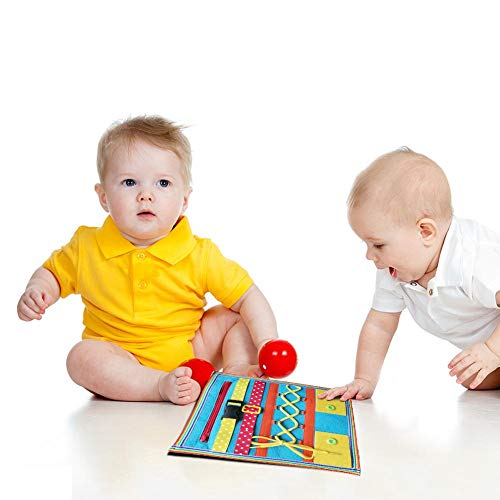Preisvergleich Produktbild Säugling lernen, zu schnappen, Reißverschluss, Krawatte Schnürsenkel und Schnalle Schnalle Reißverschluss Taste Puzzle Spielzeug Kleinkind Frühes Lernen Grundlegende Lebenskompetenzen Pädagogische