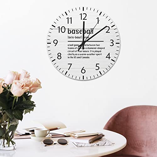 Horloge de cuisine baseball décorative pour toute la maison