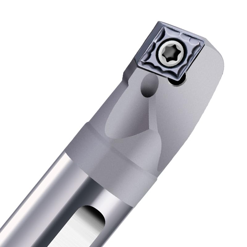 1pc Tungsten Steel Shock-Absorbing Boring Bar SCKCR06/09/12 Internal Cooling Lathe Tool Holder Lathe Cutting Tool Set(E40V-SCKCR12)