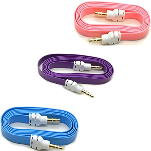 3-Pack Cable Auxiliar Audio con Jack 3.5mm miniatura 1
