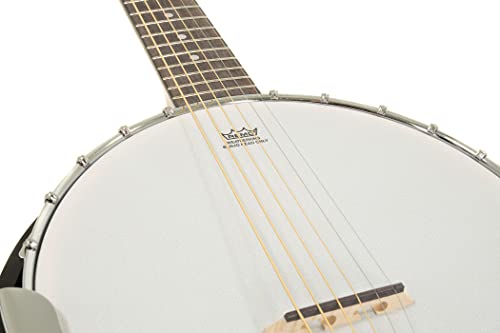 GEWA Banjo Select 6-saitig mit Koffer und REMO Fell 6 saitig Select
