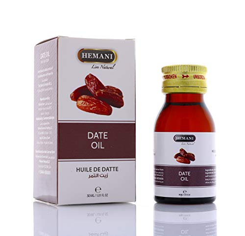 Hemani Dates Oil 30ml, Rich Date Seed for Skin & Body Care, Halal