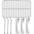 Criditpid Grill Replacement Parts for Expert Grill XG10-101-002-02 3 Burner Gas Grill, Stainless Steel Heat Platess, Burner Tubes & Cooking Grid Grate for Walmart Expert Grill 3 Burner Grill.