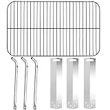 Criditpid Grill Replacement Parts for Expert Grill XG10-101-002-02 3 Burner Gas Grill, Stainless Steel Heat Platess, Burner Tubes & Cooking Grid Grate for Walmart Expert Grill 3 Burner Grill.