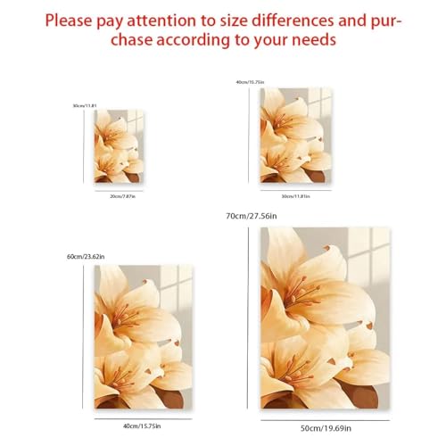 Affiches fleurs de lys imprimées sur toile KEBIA 40x60 cm pour salon - 4