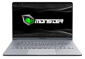 Monster Huma H4 V3.1, 14.1 Zoll Business Laptop 1,05kg, Intel i7-10510U-1,8GHz Turbo Boost 4,9GHz, 8GB DDR4 Ram, 256GB SSD, NVIDIA MX250 2GB GDDRS, Windows 10, Rucksack geschenkt