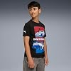 PUMA Niños Bmw M Motorsport Block Graphic Camiseta Cuello Redondo Manga Corta Casual - Negro 4