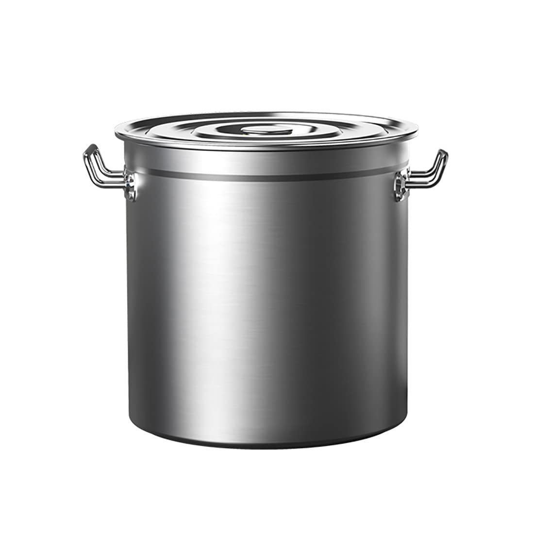 Stainless steel soup pot, 304 Food Grade Stainless Steel Thickened Household Round BucketCommercial Braised Meat Pot/Drum(45 * 45cm(72L))