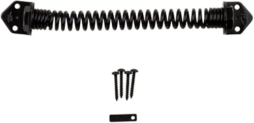 Miniatura 2 de National Hardware N165-498 Muelle para puerta y puerta, 11 pulgadas, recubierto con protección contra la intemperie, color negro