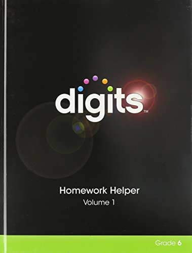 Digits Homework Helper Volume 1 Grade 6 0133276295 Book Cover