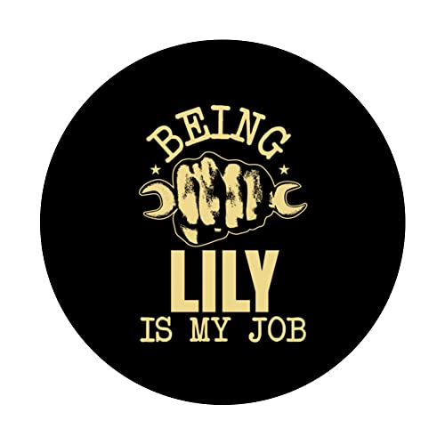 Being Lily Is My Job PopSockets Swappable PopGrip, Black - Image 3