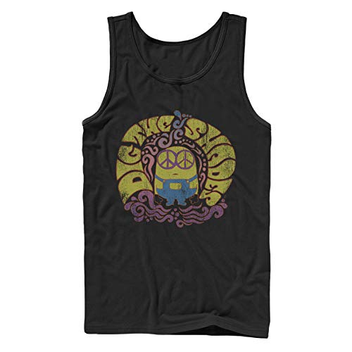 despicable me sun shade - Men's Despicable Me Minion Groovy Shades Tank Top - Black - 2X Large