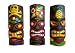 All Seas Imports Set of (3) Wooden Handcarved 12" Tall Tiki Masks Tropical Wall Decor!