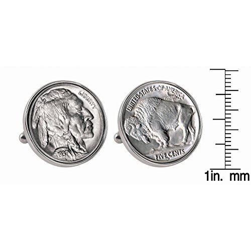 Mancuernillas American Coin Treasures Buffalo Nickel miniatura 2