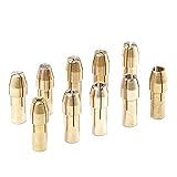 10 STÜCKE Bohrer Messingschalte Spannfutter für 2,3 mm Drehen Bohrmaschine Wellen Drehwerkzeug einschließlich 0,5 / 1,0 / 1,2 / 1,5 / 1,8 / 2,0 / 2,4 / 2,8 / 3,0 / 3,2 mm