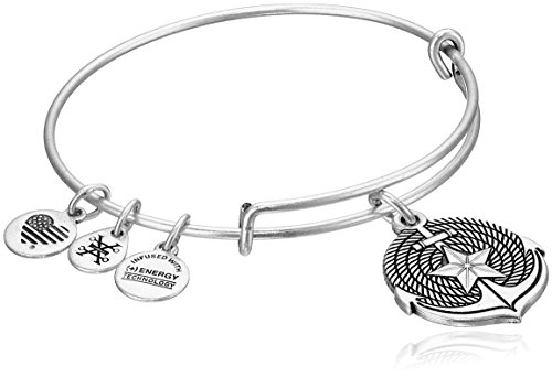 Alex and Ani Anchor II Expandable Rafaelian Silver Bangle Bracelet