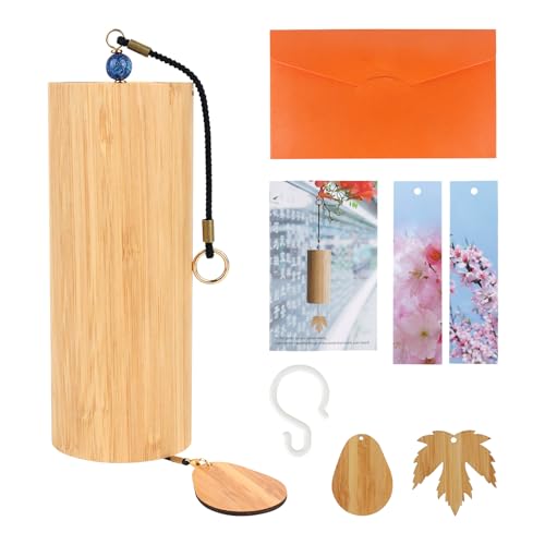 JOAASU Koshi Klangspiel, Klangspiel aus Bambus, Koshi Windspiel, KlangspielGarten, Handbetriebenes Windspiel mit Bambussaiten, Windspiels als Dekoration für Zuhause (Spring F Chord)