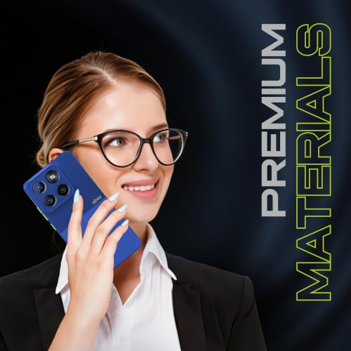 Image of AIBEX Premium Back Cover Case Compatible for Motorola Edge 70 Pro Plus 5G / Motorola Edge 70 Pro 5G|Scratch & Drop Tested Shockproof Matte Texture Case with Soft Microfibre Lining|Slim Fit - Blue