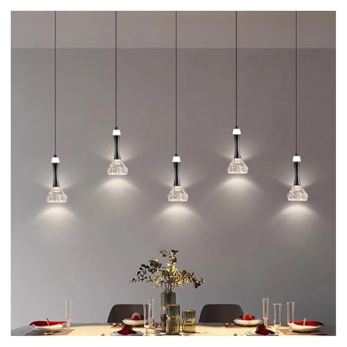 Éclairage intérieur salon avec lampe à suspension 5 têtes V