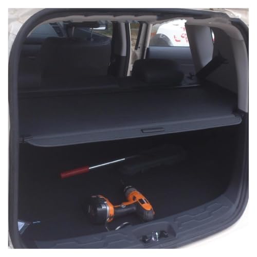 Cache-bagages rétractable pour KIA Soul EV 2009-2022 | Couverture de coffre arrière noir