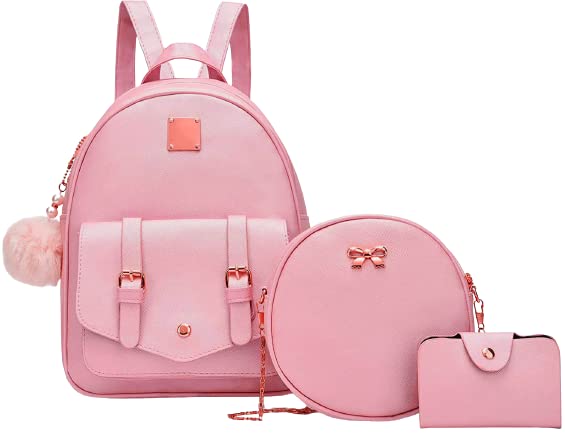 floki 32 all Fashion Girls 3-PCS Fashion Cute Mini Leather Backpack sling & pouch set for Women/gift for girlfriend - Review, Price and Buying Guide