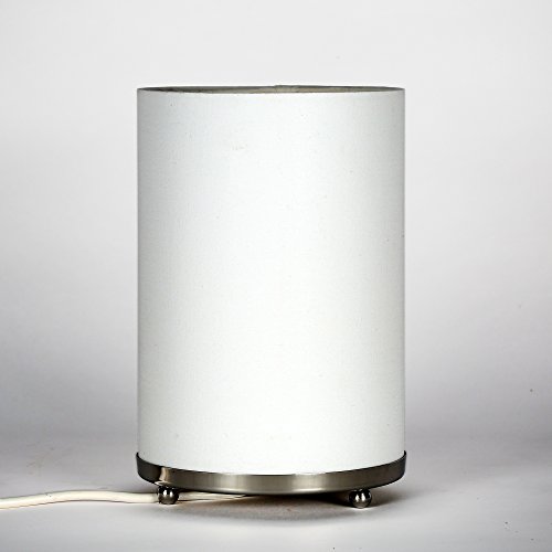 Craftter Textured Round Table Lamp for Home, Office- White Shade Metal Base Night Lamp- Decorative Desk Lamp for Bedroom, Kids Room, Bedside, 9X6 Inch, Pack of 1 - Image 4