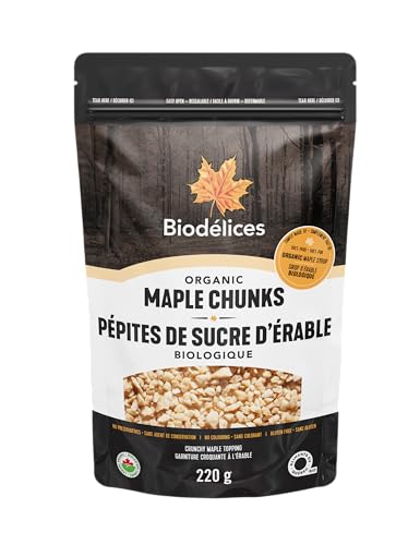 Biodelices - Maple Sugar Chunks 220g - Crunchy Maple Topping