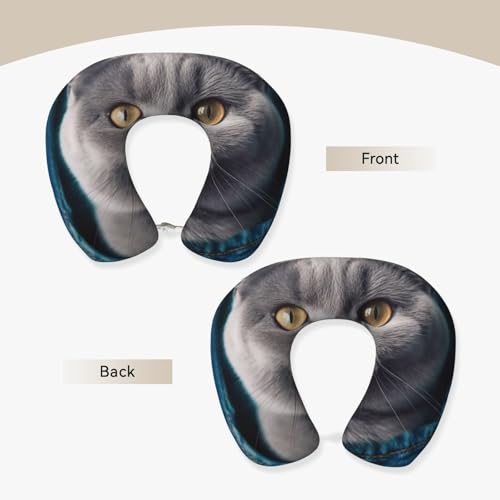 Almohada de Viaje Memory Foam Negra Ergonómica miniatura 2