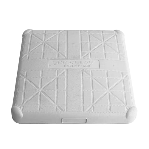 QUICKPLAY Baseball Safety Base Set | 3-Pack of Official Little League Size Bases for Kids & Adults | Durable Rubber with Secure Ground Stakes