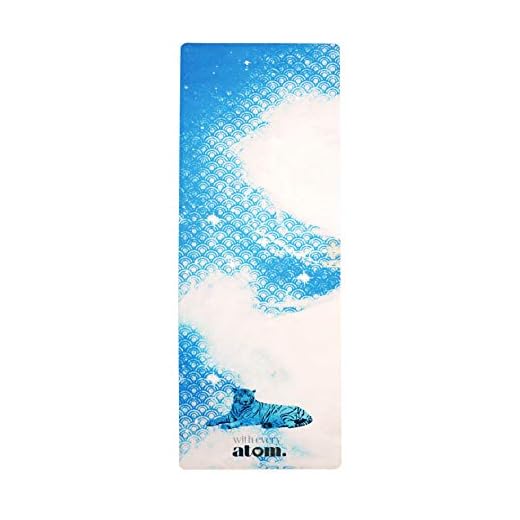 con Cada Atom Cat en una Esterilla de Yoga – Superficie Reversible de Microfibra Ultra Absorbente