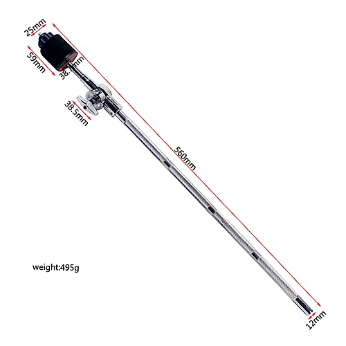 Abaodam Abrazadera para batería soporte, clip de repuesto para accesorios de percusión, resistente, acabado plateado miniatura 5