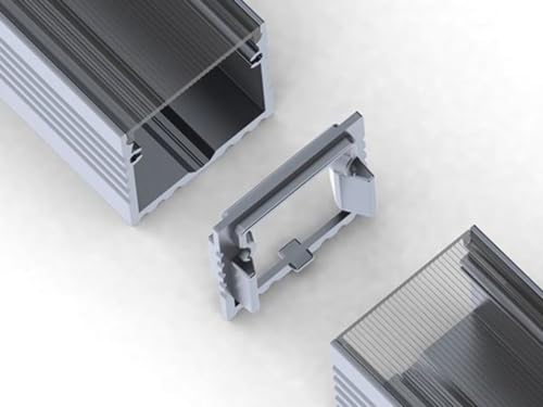Aluminum Linear Connector for (Pla) LED Profiles - Silver